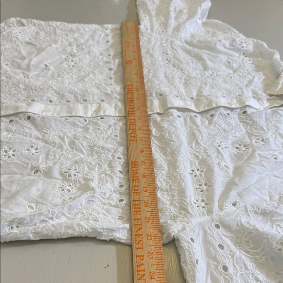 Madewell Embroidered Oversized Button-Up Shirt Size Small - Picture 6 of 11